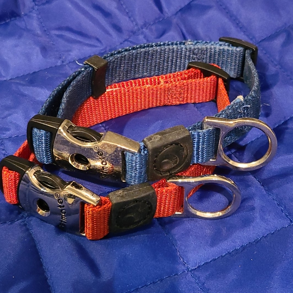 Two Petmate dog collars size small
